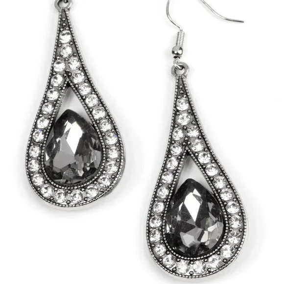 A-Lister Attitude - Silver Earrings - Picture 2 of 2